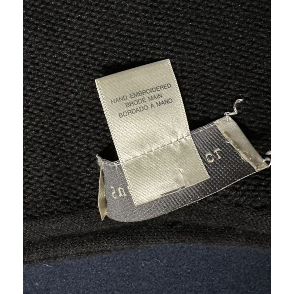 Christmas Sweater Santa Claus Susan Bristol Sz M Cowboy Pajamas Embellished VTG - Picture 6 of 16